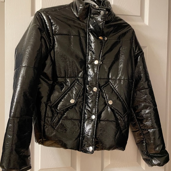 FASHION NOVA SHINY BOMBER - Picture 2 of 3